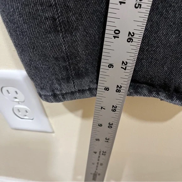 AGOLDE High Rise Straight Jeans in Distortion size 25 distressed grey jeans - Picture 4 of 8